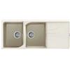 Elleci Lavello Elleci Incasso 2 vasche 116x50 Ego 500 Granitek Bianco Antico LGE50062