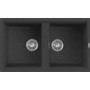 Elleci Lavello cucina antracite 86x51 cm 2 vasche da incasso in Granitek | Elleci Best 450 LGB45059