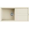 Elleci Lavello cucina bianco antico 100x51 cm 1 vasca da incasso in Granitek | Elleci Best 480 LGB48062
