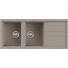 Elleci Lavello Elleci Incasso 2 vasche 116x51 Best 500 Granitek Grigio Tortora LGB50043