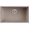 Elleci Lavello Elleci Incasso 1 vasca 76x44 Quadra 130 Sottotop Granitek Grigio Tortora LGQ13043BSO
