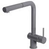 Elleci Rubinetto Miscelatore Cucina Elleci Stream Plus Metaltek Grigio Titanium MMKSTP73