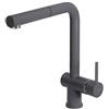Elleci Rubinetto Miscelatore Cucina Elleci Stream Plus Keratek Plus Grigio Dark Grey MKKSTP99