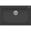 Elleci Lavello Elleci Incasso 1 vasca 79x50 Quadra 130 Granitek Antracite LGQ13059