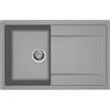 Quareco Lavello grigio da incasso 1 vasca 79x50 cm Jazz QLJ791GR