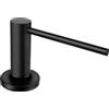 Quareco Dispenser sapone nero lavello capacità 500 ml QDP001NE
