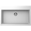 Quareco Lavello cucina bianco 1 vasca in granito base 80 Light QLL080BI