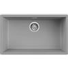 Quareco Lavello grigio 1 vasca per cucina in granito da incasso Infinity QLI080GR