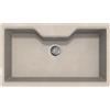 Quareco Lavello cucina 1 vasca 86x50cm avena da incasso in granito Moon QLM090AV