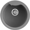 Elleci Lavello Tondo Elleci da incasso Ego ROUND Granitek Grigio Titanium LMEROU73