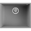 Elleci Lavello Elleci Incasso 1 vasca 54x44 Quadra 105 Sottotop Granitek Grigio Cemento LGQ10548BSO