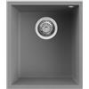 Elleci Lavello Elleci Incasso 1 vasca 38x44 Quadra 100 Sottotop Granitek Grigio Titanium LMQ10073BSO