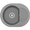 Elleci Lavello Tondo Elleci da incasso Easy ROUND 600 Granitek Grigio Cemento LGYR6048