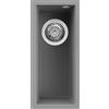 Elleci Lavello Elleci Incasso 1 vasca 20x44 Quadra 50 Sottotop Granitek Grigio Cemento LGQ05048BSO
