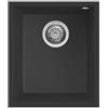 Elleci Lavello Elleci Incasso 1 vasca 38x44 Quadra 100 Sottotop Granitek Nero LGQ10040BSO