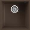 Elleci Lavello Elleci Incasso 1 vasca 44x44 Quadra 102 Sottotop Granitek Espresso Marrone LGQ10278BSO
