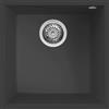 Elleci Lavello Elleci Incasso 1 vasca 44x44 Quadra 102 Sottotop Granitek Antracite LGQ10259BSO