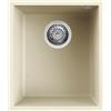 Elleci Lavello 1 vasca 38x44 Granitek Bianco Antico | Elleci Quadra 100 Sottotop LGQ10062BSO