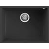 Elleci Lavello Elleci Incasso 1 vasca 58x44 Quadra 110 Sottotop Granitek Antracite LGQ11059BSO