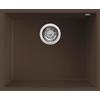 Elleci Lavello Elleci Incasso 1 vasca 54x44 Quadra 105 Sottotop Granitek Espresso Marrone LGQ10578BSO