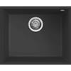 Elleci Lavello Elleci Incasso 1 vasca 54x44 Quadra 105 Sottotop Granitek Nero LGQ10540BSO