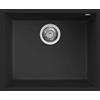 Elleci Lavello Elleci Incasso 1 vasca 54x44 Quadra 105 Sottotop Keratek Plus Nero Black Assoluto LKQ10586BSO