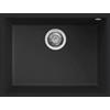 Elleci Lavello Elleci Incasso 1 vasca 58x44 Quadra 110 Sottotop Keratek Plus Nero Black Assoluto LKQ11086BSO