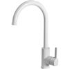 Quareco Rubinetto Miscelatore Cucina Quareco monocomando canna alta girevole Bianco QMFC04BI