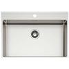 Elleci Lavello acciaio inox satinato antigraffio: 1 vasca 75x51cm da incasso | Elleci Compass 700