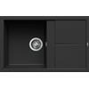 Elleci Lavello Elleci Incasso 1 vasca 79×50 Unico 300 Keratek Plus Nero Black Assoluto LKU30086