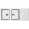 Elleci Lavello Elleci Incasso 2 vasche 116x50 Life 500 Granitek Bianco LG250068