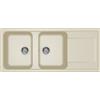 Elleci Lavello Elleci Incasso 2 vasche 116x50 Life 500 Granitek Bianco Antico LG250062