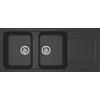 Elleci Lavello Elleci Incasso 2 vasche 116x50 Life 500 Granitek Antracite LG250059
