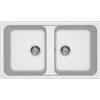 Elleci Lavello Elleci Incasso 2 vasche 86x50 Life 450 Granitek Bianco LG245068