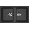 Elleci Lavello Granitek Antracite Incasso 86x50cm 2 vasche | Elleci Life 450 LG245059