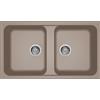 Elleci Lavello 86x50 cm con 2 vasche Granitek Grigio Tortora | Elleci Life 450 LG245043