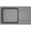 Elleci Lavello Elleci Incasso 1 vasca 86x50 Life 410 Granitek Grigio Titanium LM241073