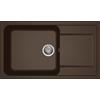 Elleci Lavello Elleci Incasso 1 vasca 86x50 Life 410 Granitek Espresso Marrone LG241078