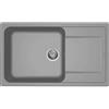 Elleci Lavello Elleci Incasso 1 vasca 86x50 Life 410 Granitek Grigio Cemento LG241048