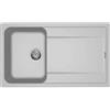 Elleci Lavello Elleci Incasso 1 vasca 86x50 Life 400 Granitek Grigio Aluminium LM240079
