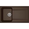 Elleci Lavello Elleci Incasso 1 vasca 86x50 Life 400 Granitek Espresso Marrone LG240078
