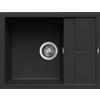 Elleci Lavello Elleci Incasso 1 vasca 65x50 Unico 125 Keratek Plus Nero Black Assoluto LKU12586