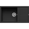 Elleci Lavello Elleci Incasso 1 vasca 86×50 Unico 410 Keratek Plus Nero Black Assoluto LKU41086