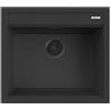 Quareco Lavello incasso 1 vasca 57×51 Prime 60 Granito Nero QLP060NE