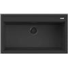 Quareco Lavello Cucina 1 vasca 90cm in granito nero a incasso 86x51cm | Prime QLP090NE