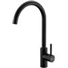 Quareco Rubinetto Miscelatore Cucina Quareco monocomando canna alta girevole Nero QMFC04NE