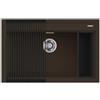 Elleci Lavello Elleci Incasso 1 vasca 79x51 Best 130 Bundle Granitek Espresso Marrone LGB13078K2