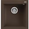 Elleci Lavello Elleci Incasso 1 vasca 47x50 Quadra 102 Granitek Espresso Marrone LGQ10278