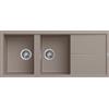 Elleci Lavello Elleci Incasso 2 vasche 116x50 Unico 500 Keratek Plus Dove LKU50089