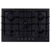 Elleci Piani cottura da incasso elleci Plano Plus 75 5 fuochi Granitek 40 Nero PGPP75140CS
